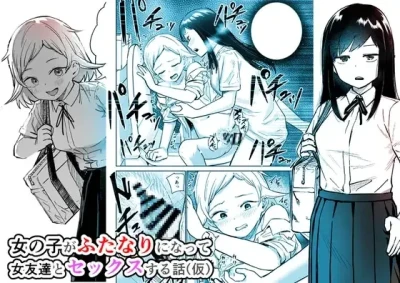 Onnanoko ga Futanari ni Natte Onna Tomodachi to Sex suru Hanashi