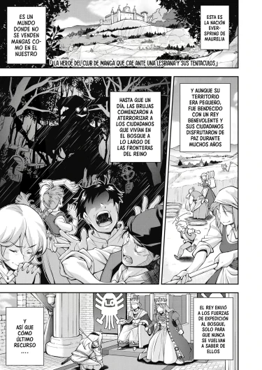 La héroe del Club de manga que cae ante una lesbiana y sus tentáculos