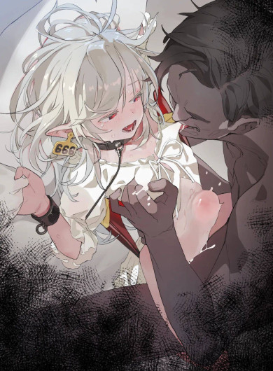 【Manga (Chinese)】Toraware no Kyūketsuki Elika Chō〇 Chikubi-zeme & Kairaku-ochi 【Manga 4p・Irasuto 1-mai + Sabun・Dezain Rafu】