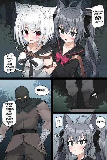 Manuka and Karin get kidnapped in the forest ENG+JP